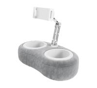 Ehwisbe Tablet Stand with Pillow Tablet Holder Portable Folding Live Broadcast Stand Aluminum Alloy Rotating Heightening Lazy Stand for Phones Live Broadcast Home C