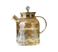 Ehwisbe Tea Pot with Filter Heat Kettle with Filter Champagne Tea Kettle Cold and Heat Tea Maker for Blooming Fruit Tea 1.8L