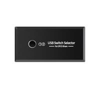 Ehwisbe Two-Input and Four-Output Shared Switch Box USB Shared Switcher Compatible with Various USB Devices 3.0