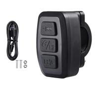 Ehwisbe Universal Motorcycle Handlebar Smart Button Wireless BT Remote Control Music for Phone Answering Call Functionality