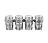 Ehwisbe Universal Pressure Washer Cleaner Nozzle,Replacement Thread Type Nozzle To Water Broom Undercarriage Cleaner,4000Psi, 1/4Inch Male Npt,4 Packs,0,15,25,40 Degrees