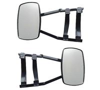 Ehwisbe Universal Towing Mirrors Extended Mirrors for Towing 360° Rotation Adjustable Towing Mirror, Black 2PCS