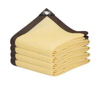 Ehwisbe UV Protection Beige Shade Net Garden Balcony Plant Shed Shade Sail Outdoor Swimming Pool Awning Cover Camping Canopy,A