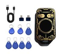 Ehwisbe V3.0 RFID Smart Chip Reader NFC Duplicator with 5X CUID& 2X T5577 Keychain Support for 125Khz 13.56MHz Card Copier Copying Decoding
