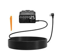 Ehwisbe Voltage Protection Module with Automatic LED Voltmeter, 12V-24V to 5V Power Cable for Parking Mode for Continuous Recording