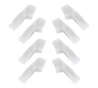 Ehwisbe White RV Gutter Spouts(8pcs), Rain Gutter Extensions to Prevent Top Dirts and Black Streaks on RV in Rainy Day Weather