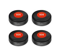 Ehwisbe Wireless Tuya WiFi SOS Emergency Button 4 Pcs One Key Call Help Home Elderly Children Security Protection A