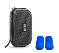 Ehwisbe Wrist Strap& 2 Ice Pack Included Insulin Cooler Travel Case for Medications Featuring Temperature Display for Diabetics Black