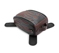 EHWLFVX Motorcycle Side Frame Bag Universal Motorcycle Oil Fuel Tank Bag Magnetic Travel Riding Storage Old School Bobber Touring Cafe Racer(Claret)