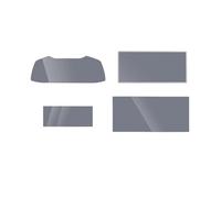 EHWLFVX Screen Protectors For A6 C8 4K For A7 4K8 2019-2021 Car Navigation Instrument AC Film GPS Touch Full Screen Protector Tempered Glass Accessories(4 PCS Set)