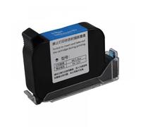 EHxCUF 1 2 5 10 PCS JS12 Handheld Inkjet Printer 600DPI Premier 12.7mm Print Height Fast Dry Eco Solvent Colorful Ink Cartridge Compatible With JS12(JS12-Black-1pcs)