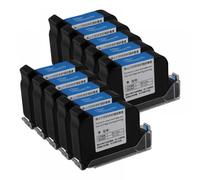 EHxCUF 1 2 5 10 PCS JS12 Handheld Inkjet Printer 600DPI Premier 12.7mm Print Height Fast Dry Eco Solvent Colorful Ink Cartridge Compatible With JS12(JS12-Black-10pcs)