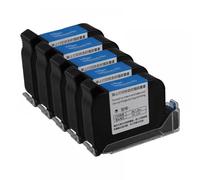 EHxCUF 1 2 5 10 PCS JS12 Handheld Inkjet Printer 600DPI Premier 12.7mm Print Height Fast Dry Eco Solvent Colorful Ink Cartridge Compatible With JS12(JS12-Black-5pcs)