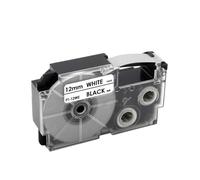 EHxCUF 1Pcs Label Tape 6mm 9mm 12mm Compatible With Label Printer Models XR-12WE XR-9WE XR-6WE XR-12YW XR-9YW KL-60 KL-60SR KL-120 For Part Number 8K1927225B(Black on White)