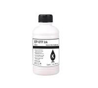 EHxCUF 250ML EP-DTF Ink Kit 1PC For Direct Transfer Film PET Film Compatible With Desktop And Large Format DTF Printers Includes 1BK 1C 1M 1Y 1WH Inks(BK)