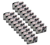 EHxCUF 30Pcs 6mm 9mm XR-6WE XR-9WE Tapes Compatible With Label Printer Models KL-60 KL-100 KL-120 For Part Number XR9WE XR-9WE XR-9X XR-9RD XR-9BU XR-9YW(Red on Clear)