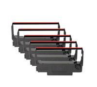EHxCUF Ink Print Ribbon Compatible With ERC30 ERC34 ERC38 M17-JB M52-JB M63-UA M115A M119 M119B M119D M133A M188B Printer(5 pcs Black and red)