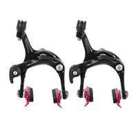 EHYSYN Bicycles Rear Brake Drum CNC Bicycle Brake Racing Road Bike Dual Pivot C Brake Aluminum Triathlon Bicycle V Brake Caliper(Black Red)