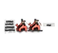 EHYSYN Bicycles Rear Brake Drum Flat Mount Disc Brake F1 Hydraulic Caliper Rotor 160mm Line Pull Disc Brake MTB CX Road Front Rear(Red NO rotor)