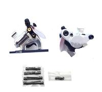 EHYSYN Bicycles Rear Brake Drum Flat Mount Disc Brake F1 Hydraulic Caliper Rotor 160mm Line Pull Disc Brake MTB CX Road Front Rear(Silver NO rotor)