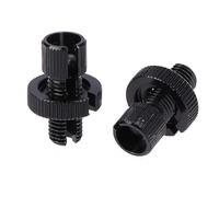 EHYSYN Brake Caliper Guide Sleeve Set 1 Pair Aluminum Universal Motorcycle Brake Clutch Throttle Cable Adjuster M10 Screw(A)