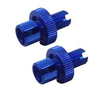 EHYSYN Brake Caliper Guide Sleeve Set 2PCS Aluminum Universal Motorcycle Brake Clutch Throttle Cable Adjuster M10 Screw(Blue)