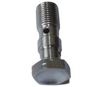 EHYSYN Brake Caliper Guide Sleeve Set Stainless Steel Single Double Banjo Bolt M10x1 M10x1.25 For Brake Clutch Master Cylinder Caliper Pump(Double M10x1.25)