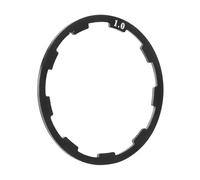 EHYSYN flywheel Remover Bicycle Flywheel Hub Washer Spacer Cassette Gasket Aluminum Alloy Bicycle Hub Washer Bottom Bracket Spacer Flywheel Tools(Black 1mm)
