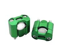 EHYSYN Motorcycle 22mm 28mm Handlebar Clamp Handlebar Risers Adapter Bar Clamps Universal(Green)
