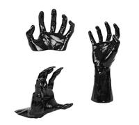 EHZBRCN 3Pcs Wall Mounted Reaching Hands, Halloween Decorations, Life-Sized Horror Hands, Spooky-Gothic Hands Table Decor, For Halloween Indoor Outdoor Party Home Haunted-House Decor