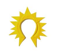 EHZBRCN Stylish Sun Elephant Hair Hoop Eye-catching Headpiece Yellow Headwear For Stage Halloween Cosplay Role Play