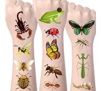 Eiapadeor Bug Temporary Tattoos for Kids - 300+ Tattoo Stickers For Boys Girls Hallowwen Tattoos For Kids Birthday Party Supplies Fake Tattoo Sticker Insect Theme Party Favors
