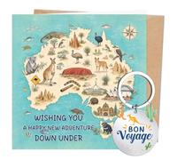 Eiapadeor Good Luck in Australia Card Travelling Gifts Gap Year Holiday