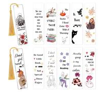 Eiapadeor UV DTF Bookmark Wraps - 24 Sheets Good Girls Rub on Transfer Stickers for DIY Acrylic Bookmarks Crafts, Double-Sided Design Waterproof UVDTF Stickers, Rub on Transfers Decals for Book Lovers