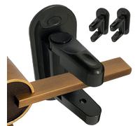 Eiarrnp Door Lever Lock Child Proof - 2 Pack Black Door Locks for Kids Safety - Childproof Door Handles Lock with Adhesive
