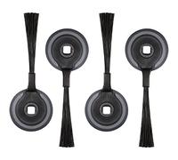 Eiarrnp Replacement Side Brushes, 4 Pack Side Brushes Replacement Part for Shark ION Robot AV751 S87 R85 RV850 RV850WV R71 R72 R75 S86 R87 R76 RV871 RV761, Black