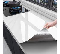 Eiauiuo Self-Adhesive Marble Film For Table & Furniture Protection - Waterproof, Scratch-Resistant Tablecloth & Worktop Sticker, Furniture Film For Walls, Doors & Windows(Marmorfolie-10,61x1000cm)