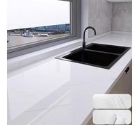 Eiauiuo Self-Adhesive Table Foil Marble Effect PVC Wallpaper - Waterproof & Washable Furniture Sticker For Kitchen Worktop, Fireproof Tablecloth, Decorative Furniture Sticker(Wählen 1,120x300cm)