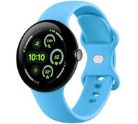 Eiavike Band Compatible with Google Pixel Watch 3/4 (45mm), Soft Silicone Sport Replacement Straps Bracelet for Google Pixel Watch 45mm (Sky Blue)