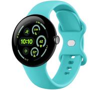 Eiavike Band Compatible with Google Pixel Watch 3/4 (45mm), Soft Silicone Sport Replacement Straps Bracelet for Google Pixel Watch 45mm (Teal)