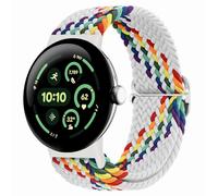 Eiavike Braided Bands Solo Loop Compatible with Google Pixel Watch 2 1/Pixel Watch 3 41mm, Adjustable Stretchy Nylon Elastic Straps with Upgraded Connector for Google Pixel Watch Wristbands Women Men