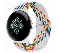 Eiavike Braided Bands Solo Loop Compatible with Google Pixel Watch 4, 3, 2, 1 41mm/45mm, Adjustable Stretchy Nylon Elastic Straps with Upgraded Connector for Pixel Watch Wristbands Women Men