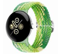 Eiavike Braided Bands Solo Loop Compatible with Google Pixel Watch 4, 3, 2, 1 41mm/45mm, Adjustable Stretchy Nylon Elastic Straps with Upgraded Connector for Pixel Watch Wristbands Women Men