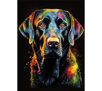 EIBEILI Diamond Painting Kits for Adults DIY 5D Diamond Art Paint with Round Diamonds Full Drill Gem Dog Art Painting Kit for Home Wall Decor Gifts 12x16inch