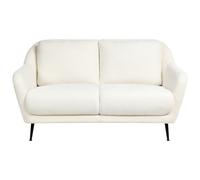 Beliani Sofa 2 Seater EIBY Chenille White, White