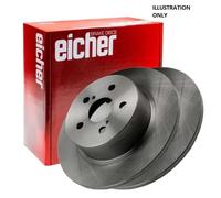 EICHER Brake Discs Pair Solid Rear 260mmX2 FITS VOLVO S40 V40 1995 TO 2004