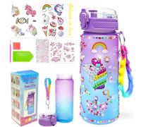Eichhoo Kids Water Bottle Decoration: Unicorn Gifts for 5 6 4 7 8 Year Old Girls Toy Arts and Crafts for Kids Age 3-12 Diamond Painting Art Stickers Ideal Birthday Christmas Gifts Unicorn Toys
