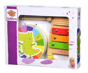 Eichhorn 100003490 EH Music Set Drum and Xylo, Multicoloured, Small