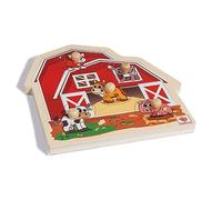 Eichhorn 100005415, farm puzzle made of FSC 100% certified wood, with five anima