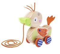 Eichhorn 100005587 EH Pull-Out Toy, Duck, Multi-Coloured